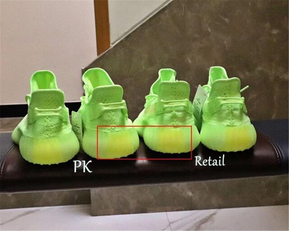 EXCLUSIVE GOD YEEZY 350 V2 GID GLOW WITH REAL PREMEKNIT FROM HUAYIYI WHICH OFFER PRIMEKNIT TO ADIDAS DIRECTLY READY TO SHIP